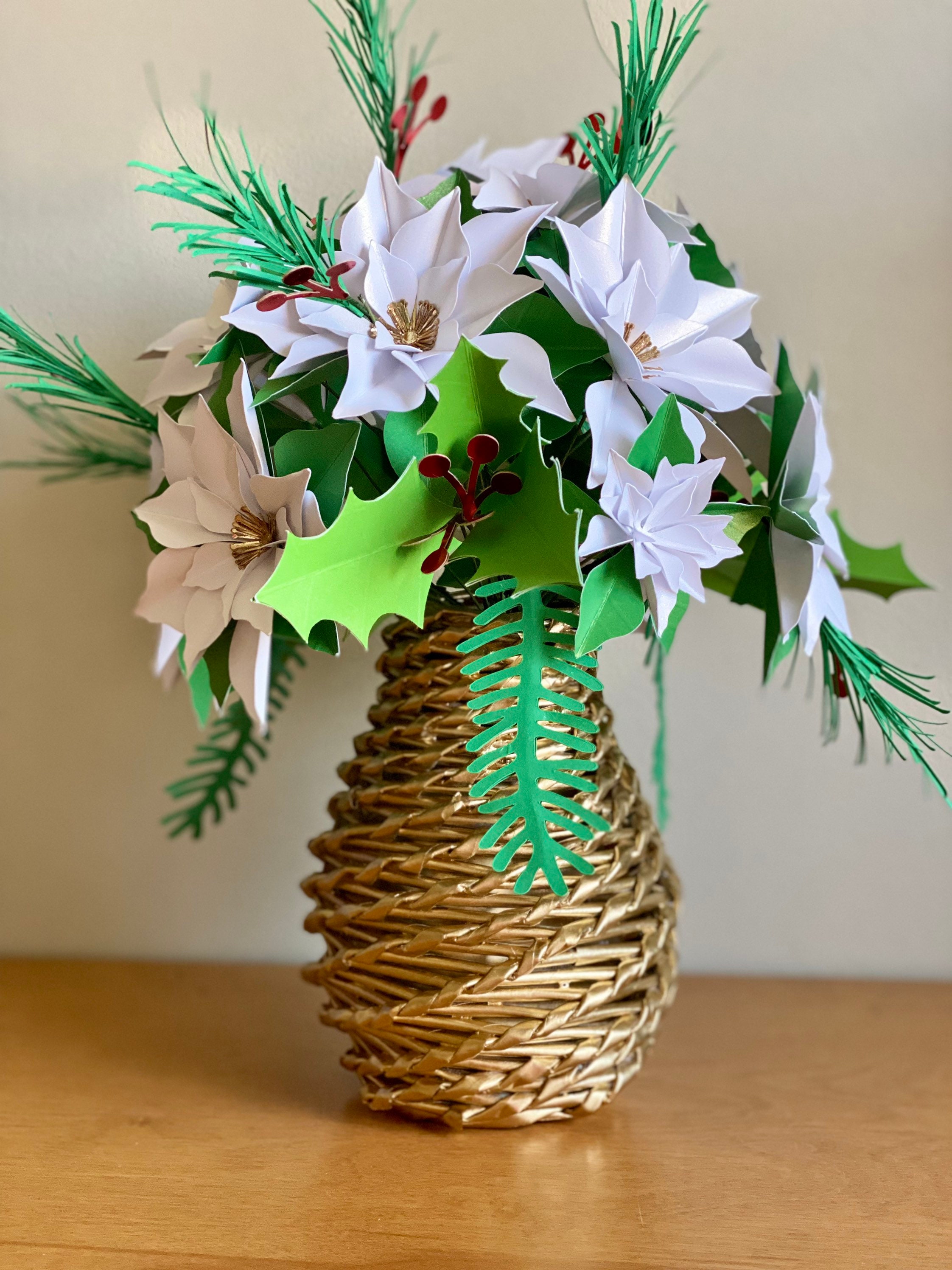 Upcycled Vase Weaved Paper Vase Paper Vase Recycled Paper Etsy