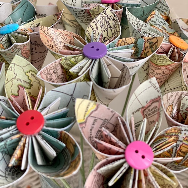 Kusudama flower, Origami, Paper Flowers, Colorful Paper flowers, 3D Paper Flowers