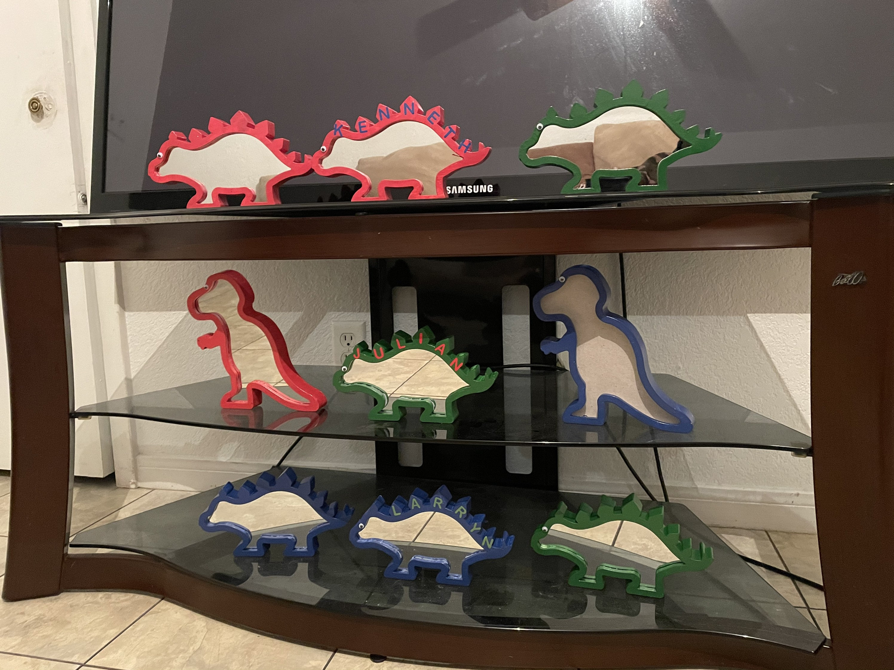 Dinosaur mirrors Etsy