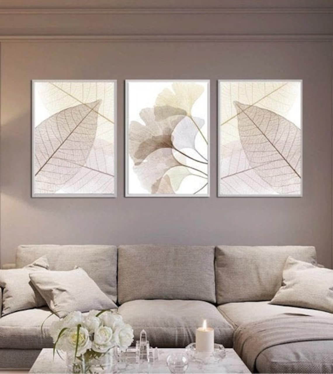 Set of 3 Scandinavian Wall Art Living Room Wall Decor Etsy