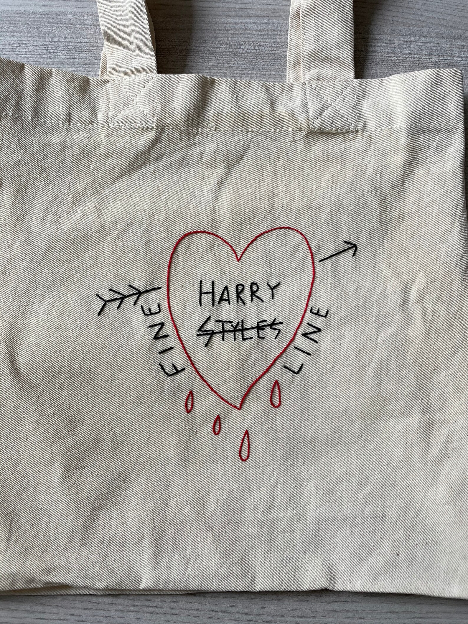 Tote Bag Harry Styles x Gucci / Brodé mains Etsy