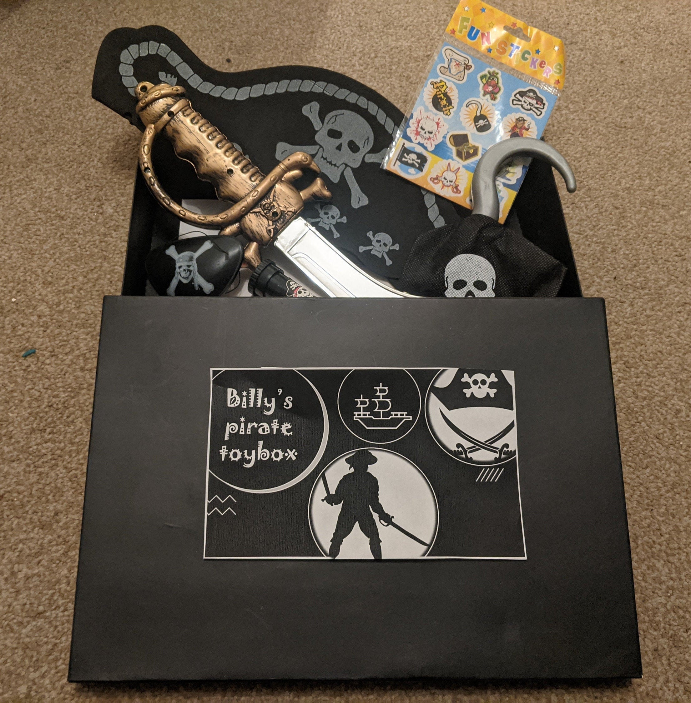 Personalised Pirate Gift Box for Kids Etsy