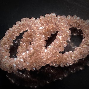 Haargummi elastisch Haarschmuck rosa Kristall