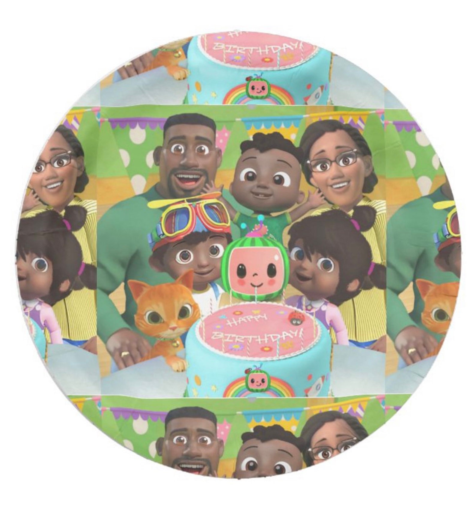 Cocomelon inspired CocoCody Party Plates 7 | Etsy