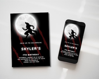 Werewolf Party Invitation