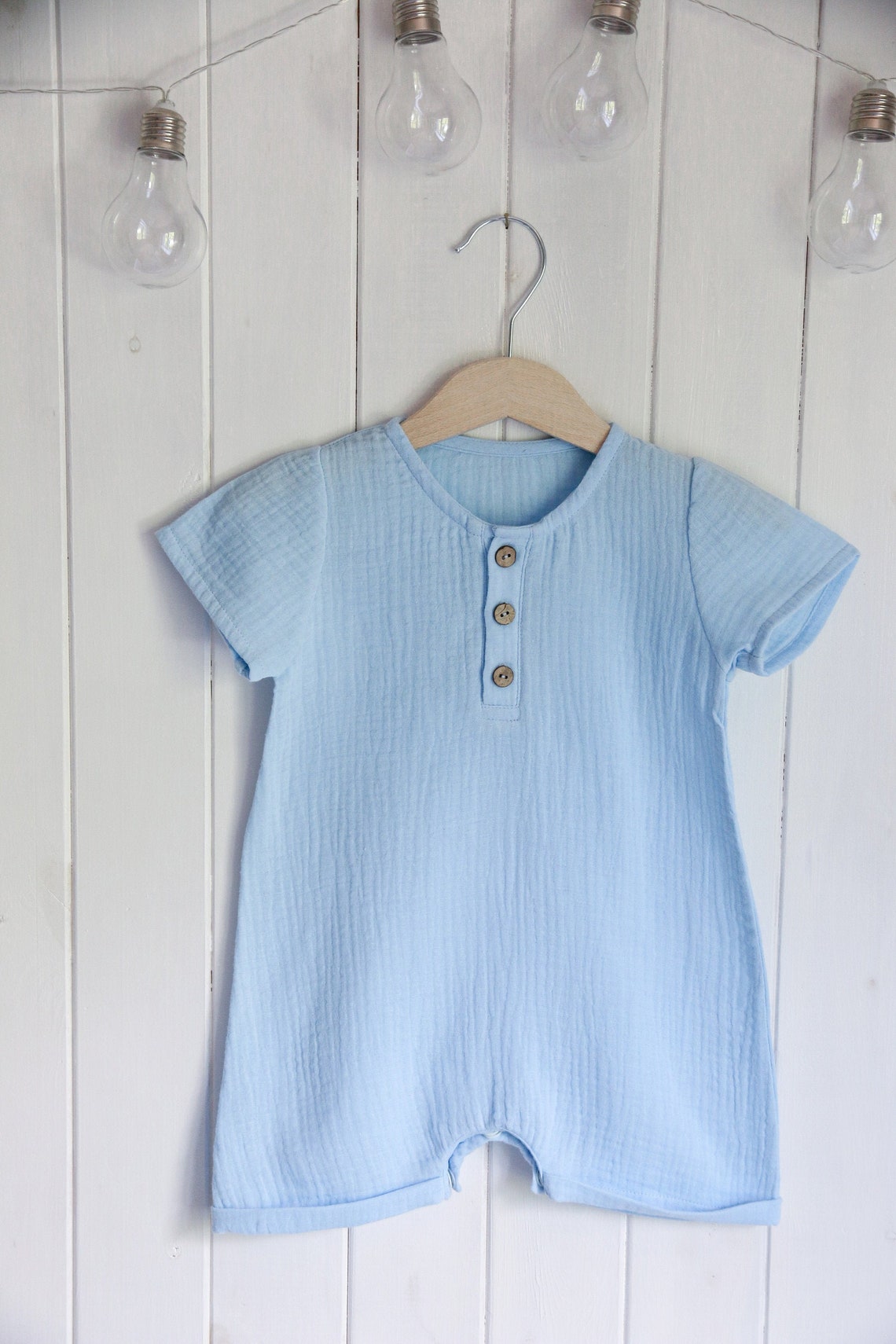 Muslin baby romper Muslin Toddler romper Newborn Outfit Etsy