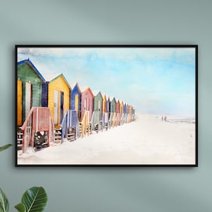 Gemälde Nordsee Strand personalisiert mit Namen | AQUARELLS Gemälde von Stränden