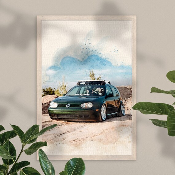 Auto Gemälde nach Foto – Geschenkidee für Männer 🖌