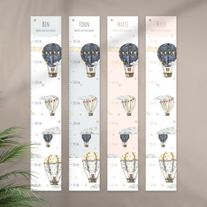 Misuratore per bambini personalizzato e scrivibile, misuratore, regalo battesimo, cameretta bambini, regalo compleanno, regalo nascita bimbo | 01