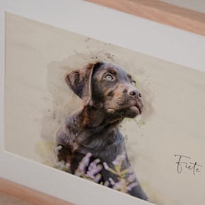 Portrait danimal de compagnie personnalisé avec nom Illustration à partir d'une photo, d'une affiche, d'un cadeau, d'un animal de compagnie, d'un chien, d'un chat ou d'un humain Best-seller Etsy image 9