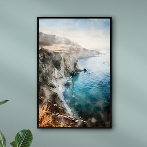 Gemälde Felsen am Meer personalisiert mit Namen | AQUARELLS Gemälde von Stränden