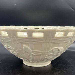 Lenox Shrub Rose Basket of Flowers Collection Serving Bowl USA 11&quot; in VTG in box