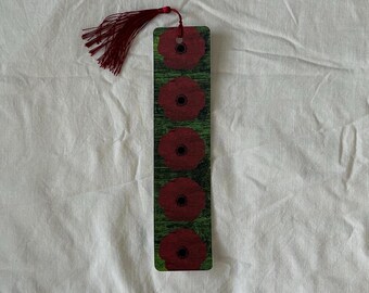 Red Poppies bookmark