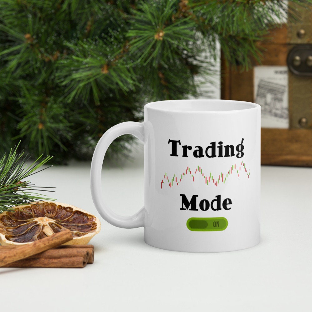 Stock Trader Gift Modo de trading en taza de café blanco