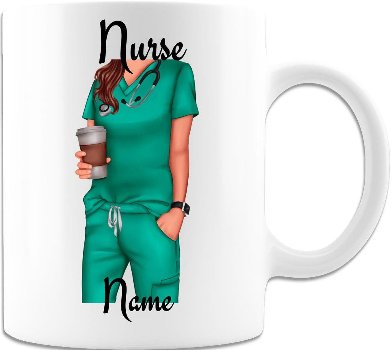 Personalize Nurse Coffee Mug White Customize Picture and Etsy