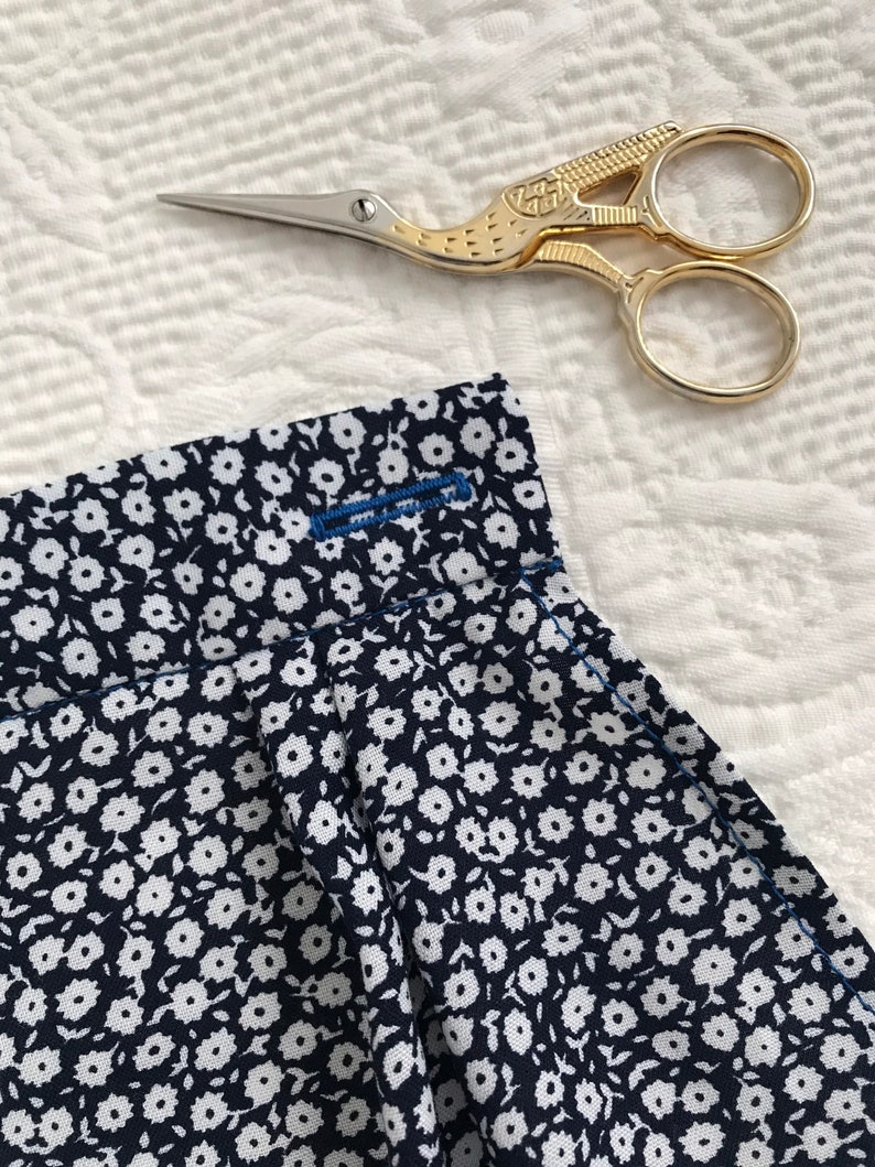 Navy Midi Wrap Skirt