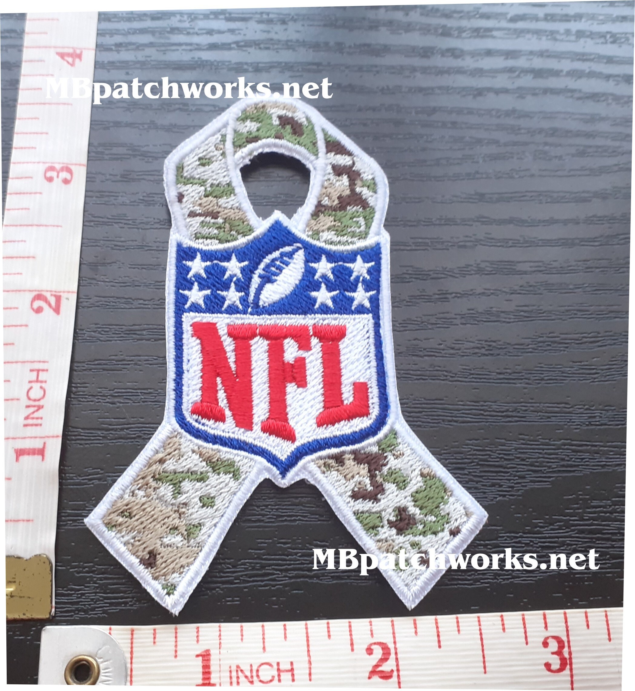 NFL Logo Patch Ribbon Comoflouge Como NFL Football USA Sports Etsy