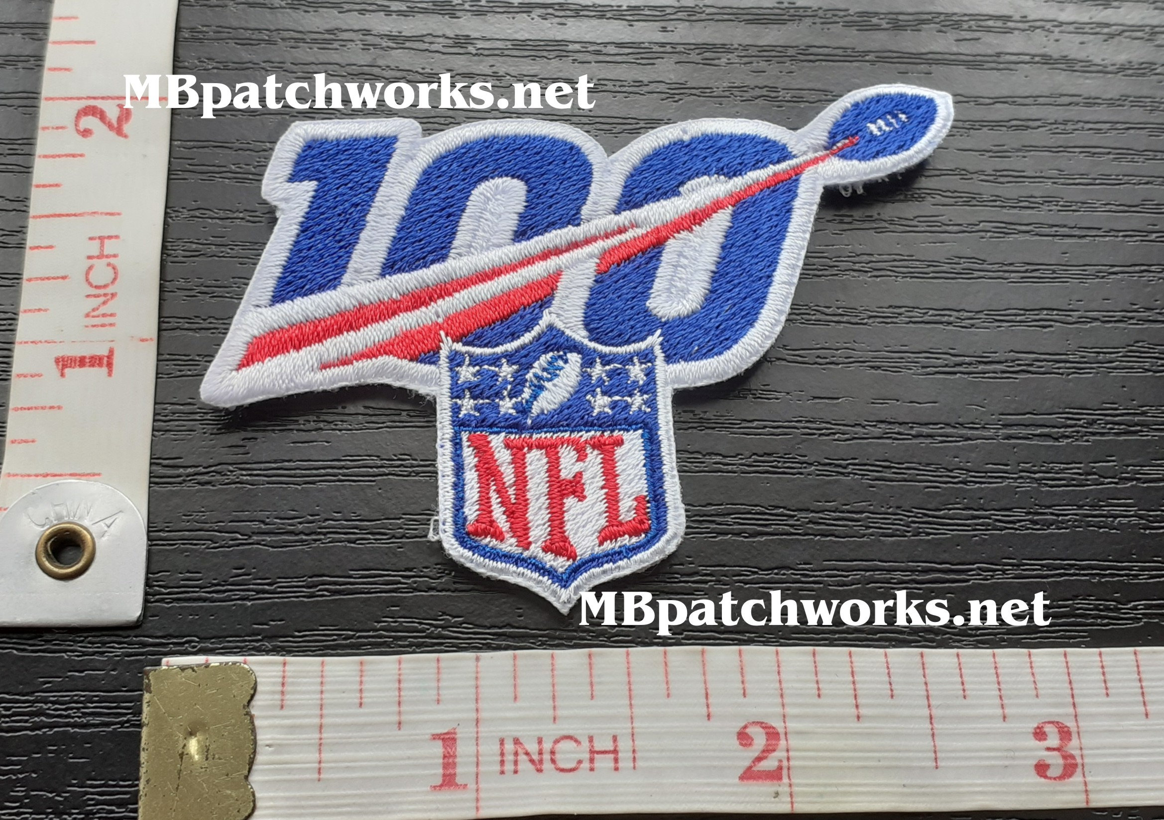 NFL Football 100 years Logo Patch mini for neckline USA Sports | Etsy