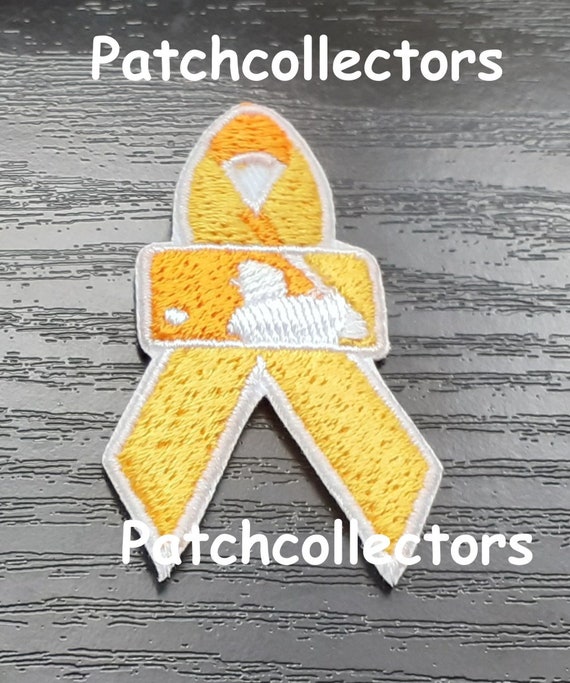 Baseball MLB YellowGold Ribbon Childhood Cancer Awareness Etsy