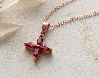Birthstone Clover Necklace,Four Leaf Clover Necklace,Lucky Clover Pendant,Personalized Birthstone Necklace,Good Luck Jewelry,Gift for Her