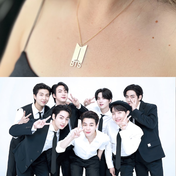 BTS Necklace | Bts Army Necklace, Namjoon Jimin Taehyung Jungkook, Bts Army Fans Gift, Bts Logo Necklace, Korean Kpop Neclace, Gift for Her