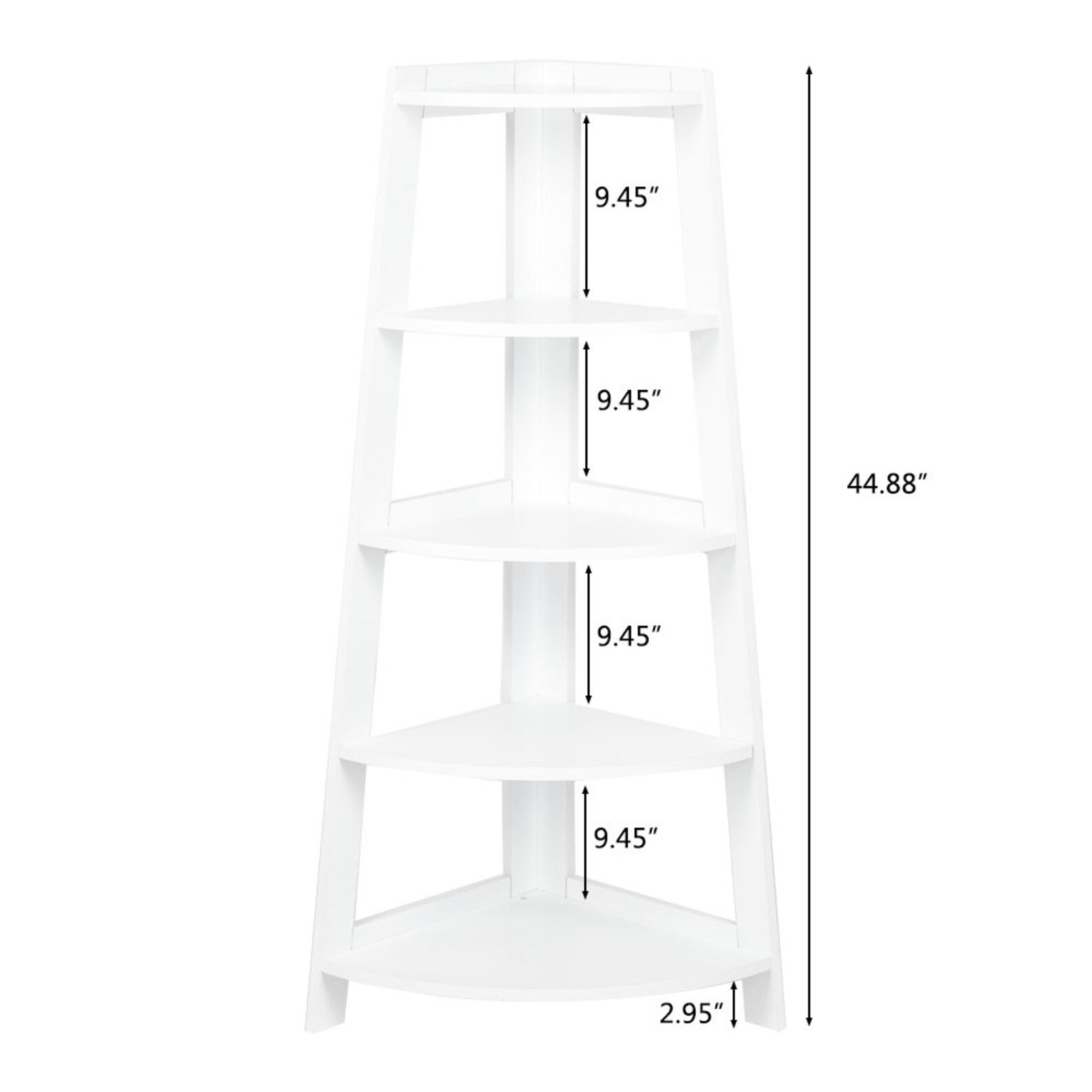Corner Ladder Shelf Shelving Unit Bookcase Storage Tall 5 Tier Etsy UK