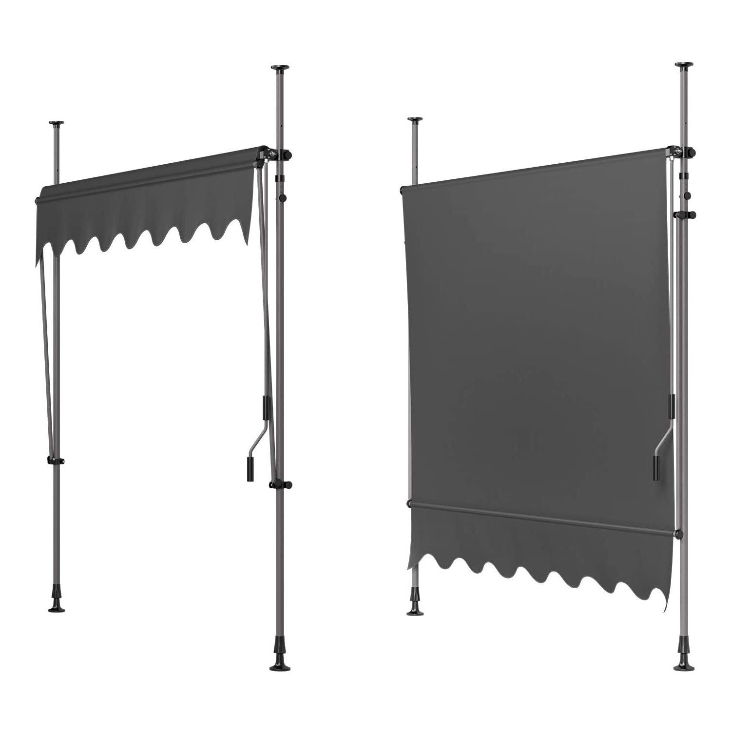 Manual Sun Shade Awning Garden Canopy Patio Porch Retractable Etsy