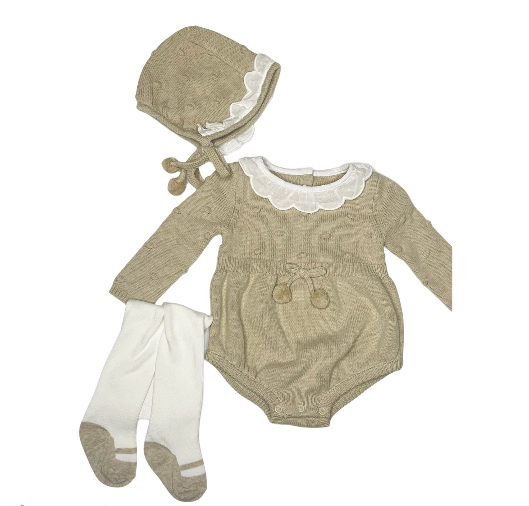 Baby Girl Clothes Baby Knit Clothes Baby Set Neutral Tone Etsy