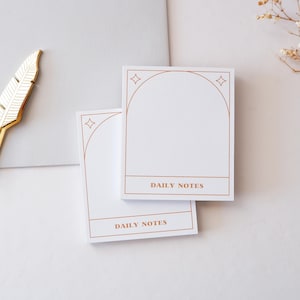 Daily Notes | Memo Pad | Memo Notes | Stationery | Note Paper | Cute Stationery