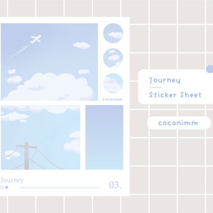 Journey | Sticker Sheet | Journal Sticker | Deco Sticker | Bullet Journal | Aesthetic Stickers