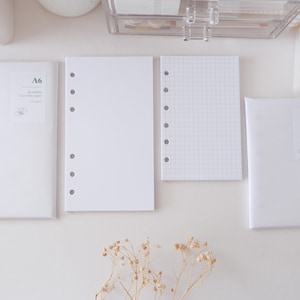 Binder A6/A7 Paper Refill | Daily Journal | Journaling | Ring Binder | Handmade