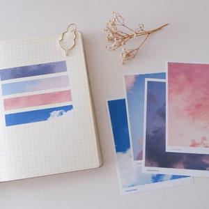 Aesthetic Skies | Sticker Sheet | Aesthetic Stickers | Planner Deco | Journal Stickers