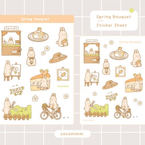 Spring Bouquet | Sticker Sheet | Aesthetic Stickers | Planner Deco | Journal Stickers