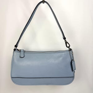Vintage Coach Blue Leather Bag - Etsy