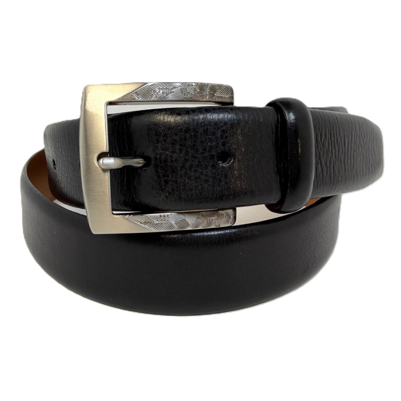 Custom Black & White Python Belt \