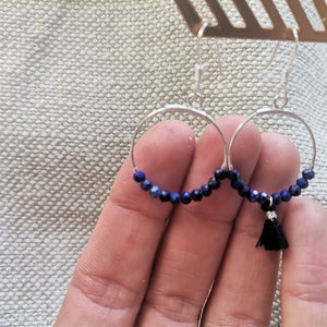 925 silver earrings and lapis lazuli image 5