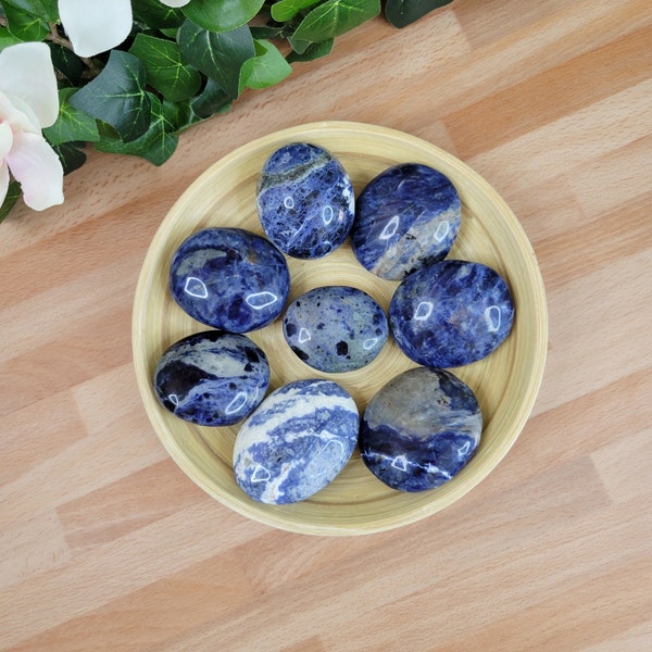 Sodalite Palm Stone - YOUR CHOICE / High Grade Sodalite Palm / Sodalite Pocket Stone