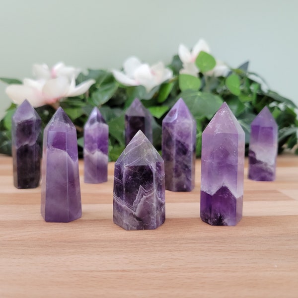 Dream Amethyst Mini Point - YOUR CHOICE / Chevron Amethyst Mini Tower / Dream Amethyst Gridding Point