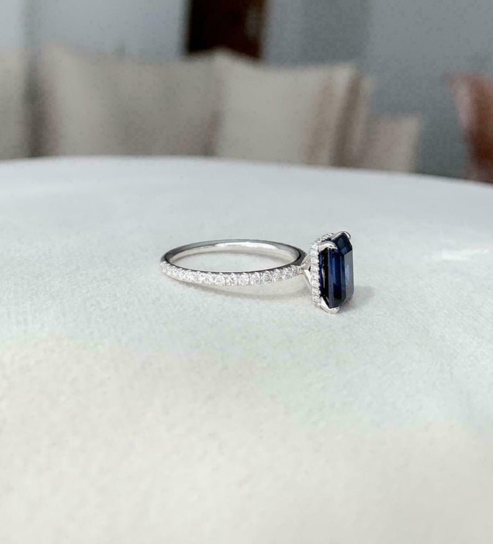 Certified Natural Blue Sapphire Gorgeous Indraneelam Ring | Etsy