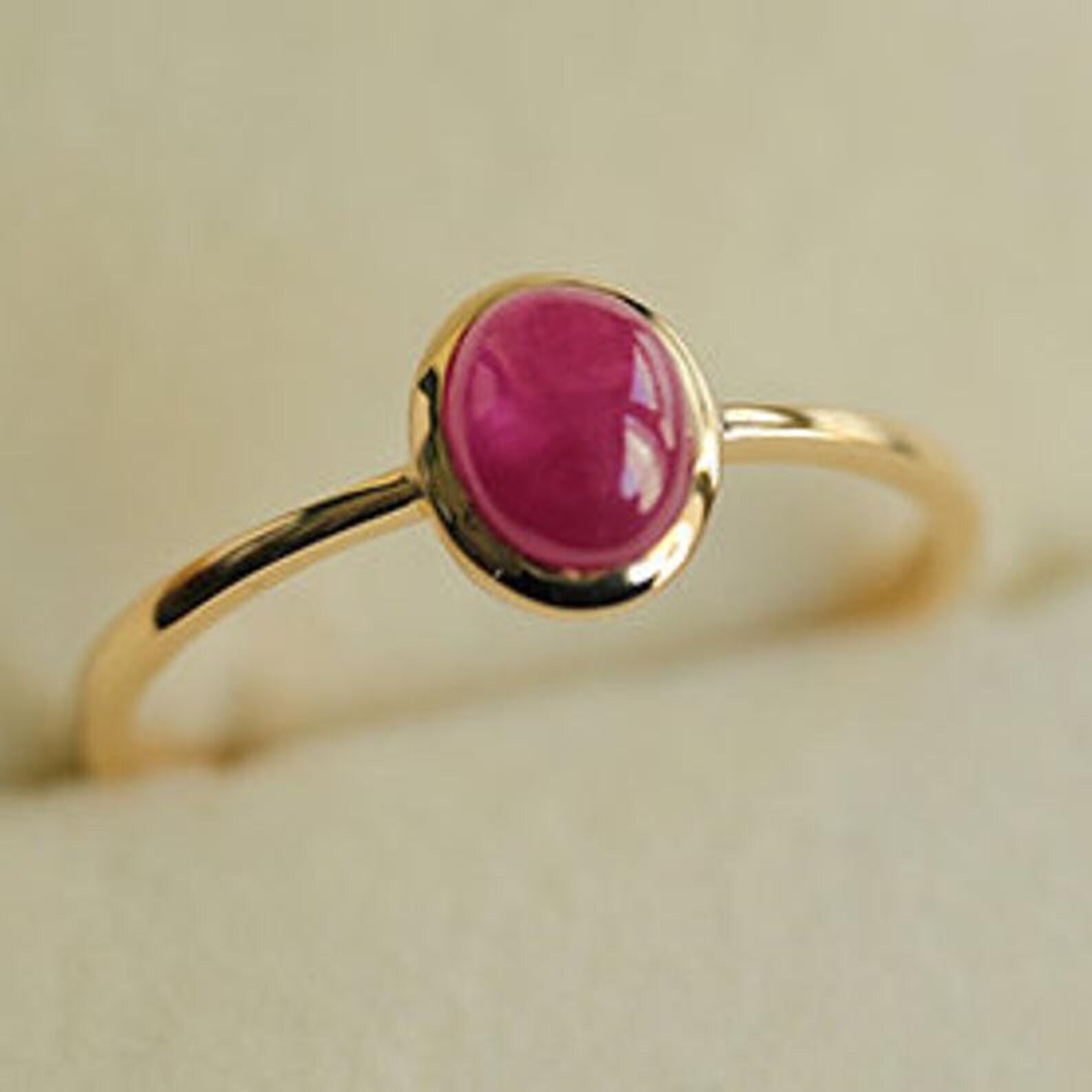 14K Solid Gold Natural Certified 5.25 Ct Burmese Ruby Ring Etsy