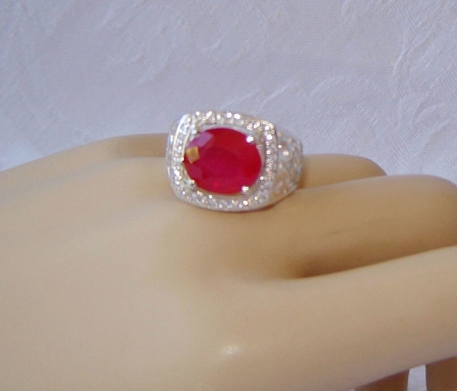 925 Sterling Silver Natural Handmade Ruby Ring for Girl & Etsy