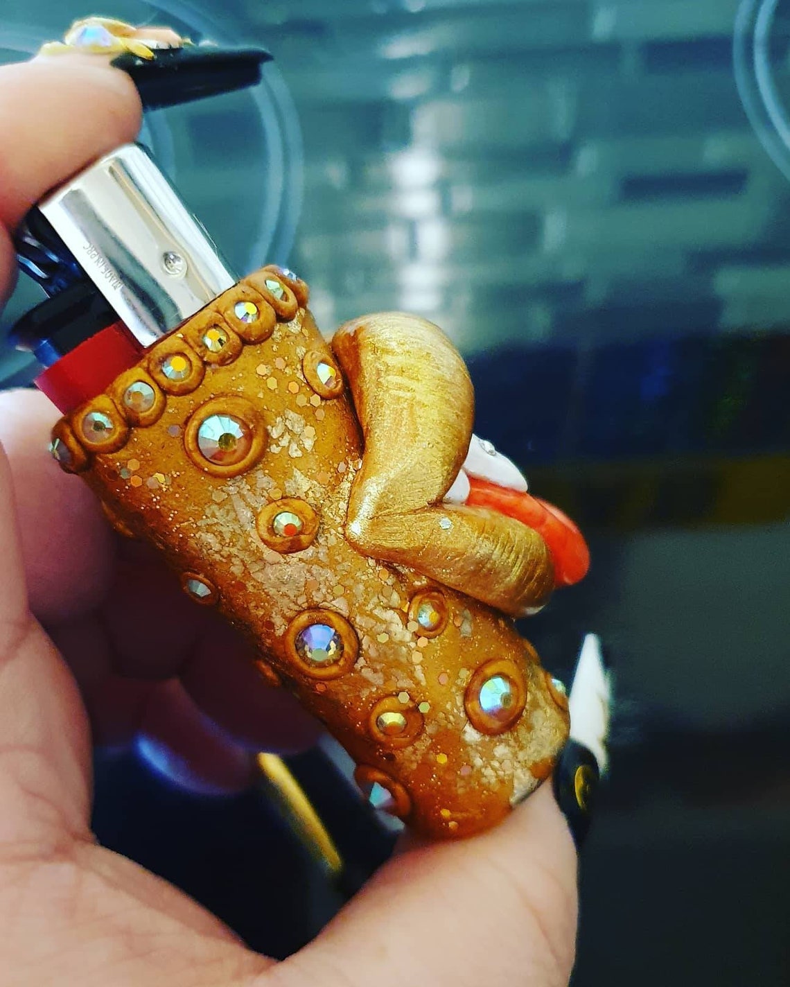 Lighter Case Clipper Lighter Case Clipper Juicy Lips & Etsy UK