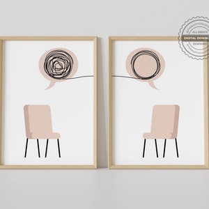Therapy Counselor Office Wall Art Digital Prints, Psychologist Poster, Therapist, Counseling, School Counselor, Psychotherapist Office Decor
