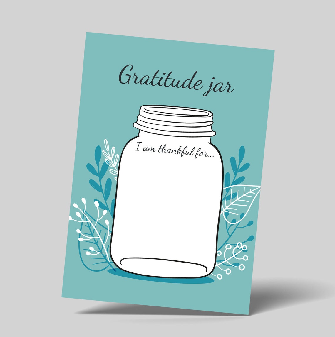 Printable Gratitude Jar Journal Self Care Art Therapy - Etsy