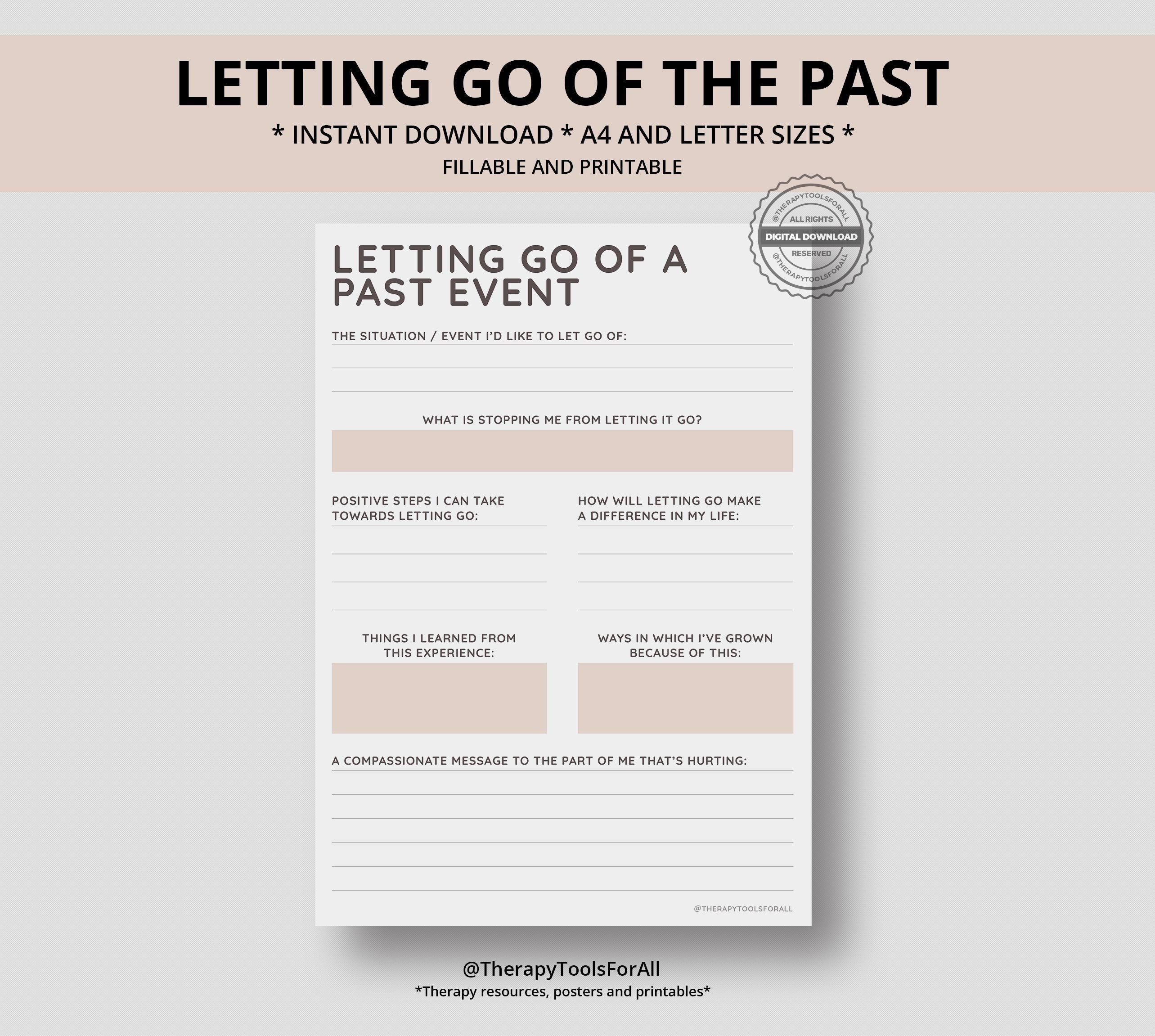 Letting Go Forgiveness Printable Interactive Worksheet Journal - Etsy Sweden Letting Go Forgiveness Printable Interactive Worksheet Journal - Etsy Sweden