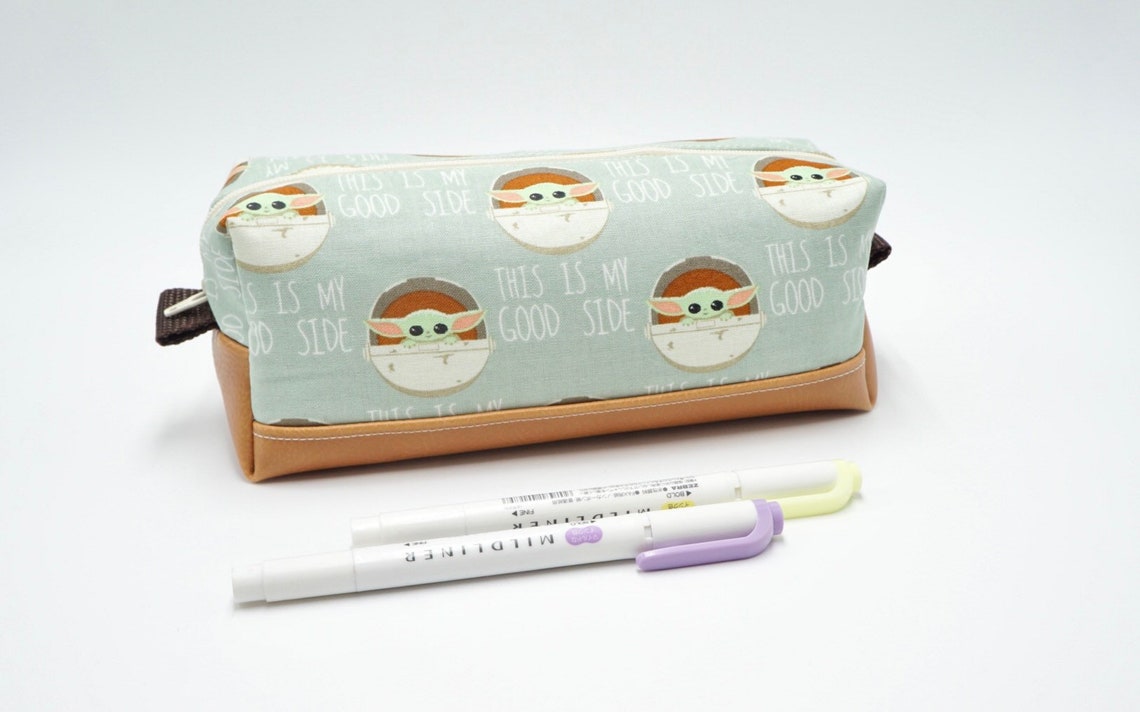 Cute Baby Yoda Zipper PouchPencil Case Make Up Bag School Etsy