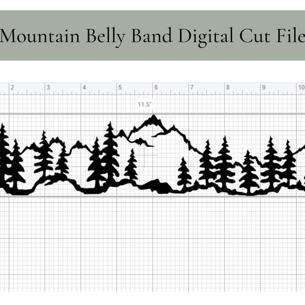Berg & Baum Bauchband - digitale geschnittene Datei