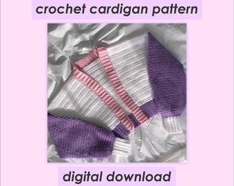 Crochet Pattern - Crochet Cropped Cardigan