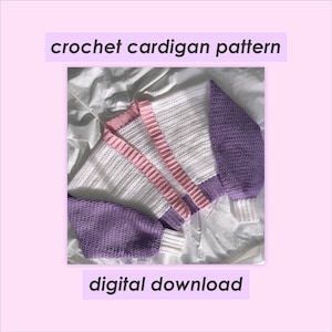 Crochet Pattern - Crochet Cropped Cardigan