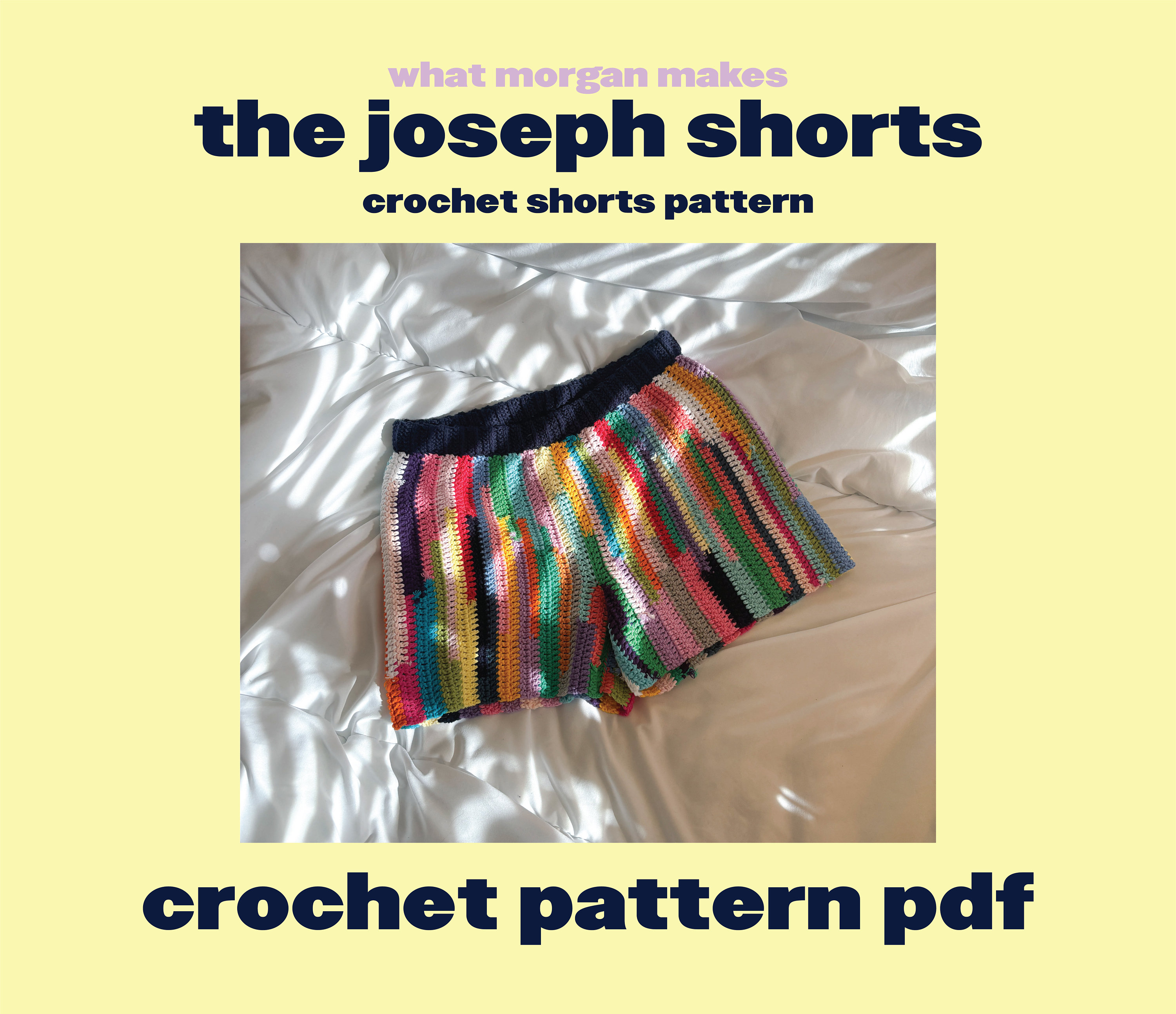 Joseph Shorts Crochet Shorts Pattern PDF